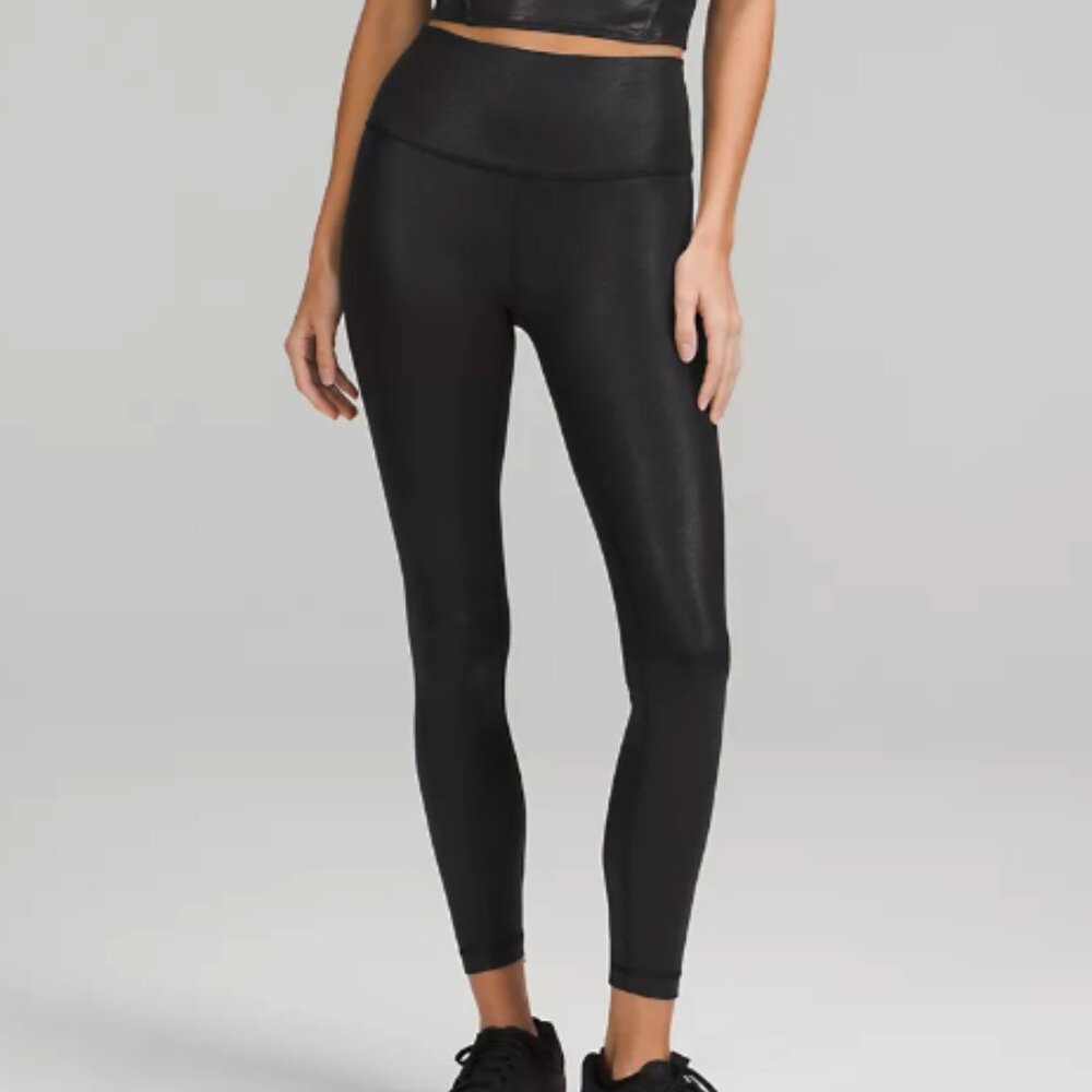 NWT - Lululemon- Wunder Train High-Rise Tight 25" Foil
